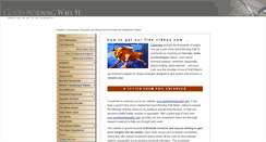 Desktop Screenshot of goodmorningwallst.com