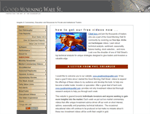 Tablet Screenshot of goodmorningwallst.com
